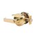 Trans Atlantic Co. LSV Saturn Standard Duty Bright Brass Grade 2 Commercial Cylindrical Entry Door Handle with Lock DL-LSV53-US3 - alternate 1